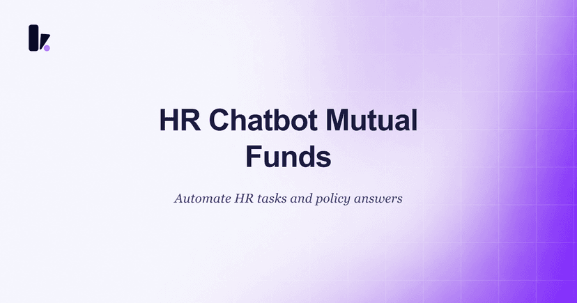 HR Chatbot for Mutual Funds: Boost Efficiency with Zoho
