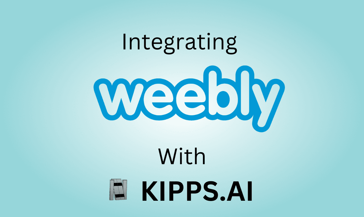 Kipps.AI integration with Weebly