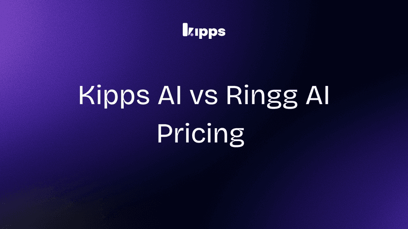 Kipps AI vs Ringg AI Pricing 2026 | Best Affordable AI Voice Agent for SMEs