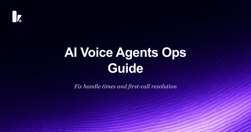 AI Voice Agents: An Ops Guide to Better Customer Service
