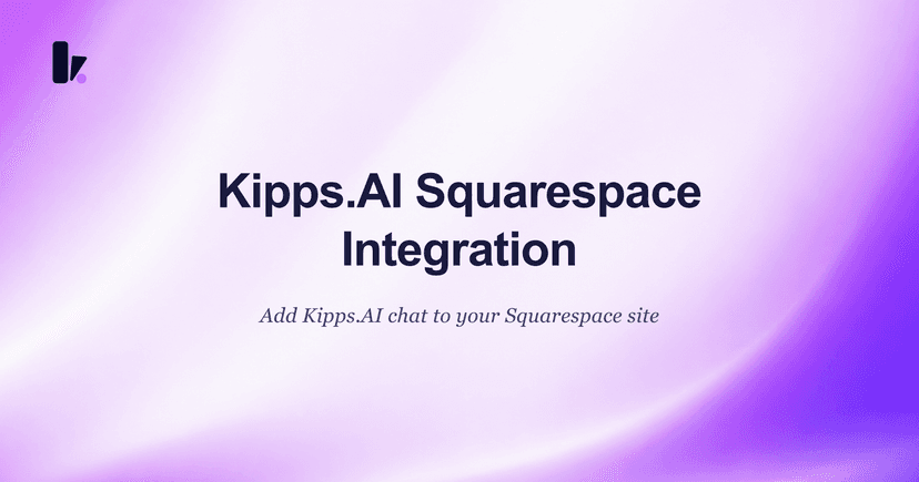 Kipps.AI integration with Squarespace