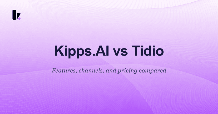 Kipps.AI vs. Tidio: Which AI Agent is Right for Your Business?