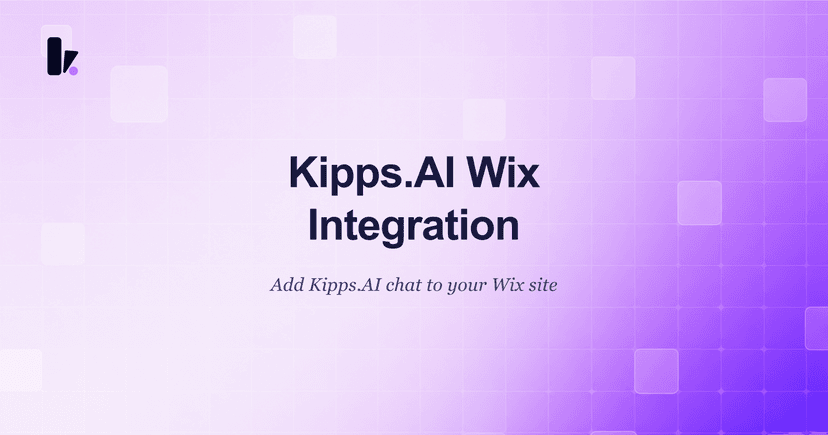 Kipps.AI integration with Wix