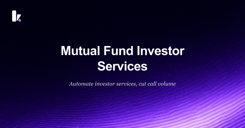 Improve Mutual Fund Investor Services & Cut Wait Times