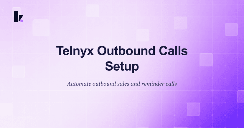 Connect your Telnyx number to Kipps.AI voice agent for Outgoing calls
