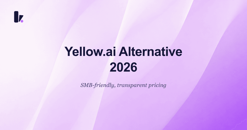 Yellow.ai Alternative for SMB-Friendly Pricing in 2026