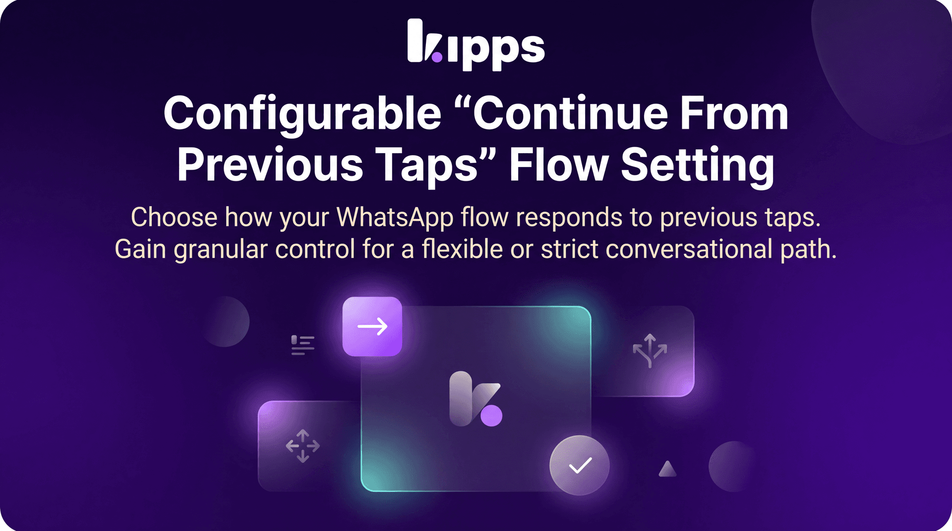 Configurable 'Continue From Previous Taps' Flow Setting