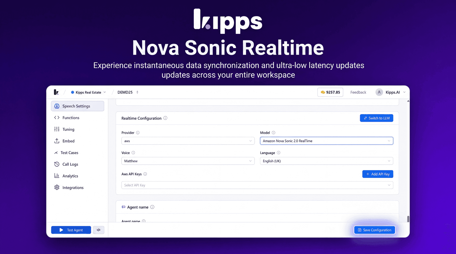 Nova Sonic Realtime