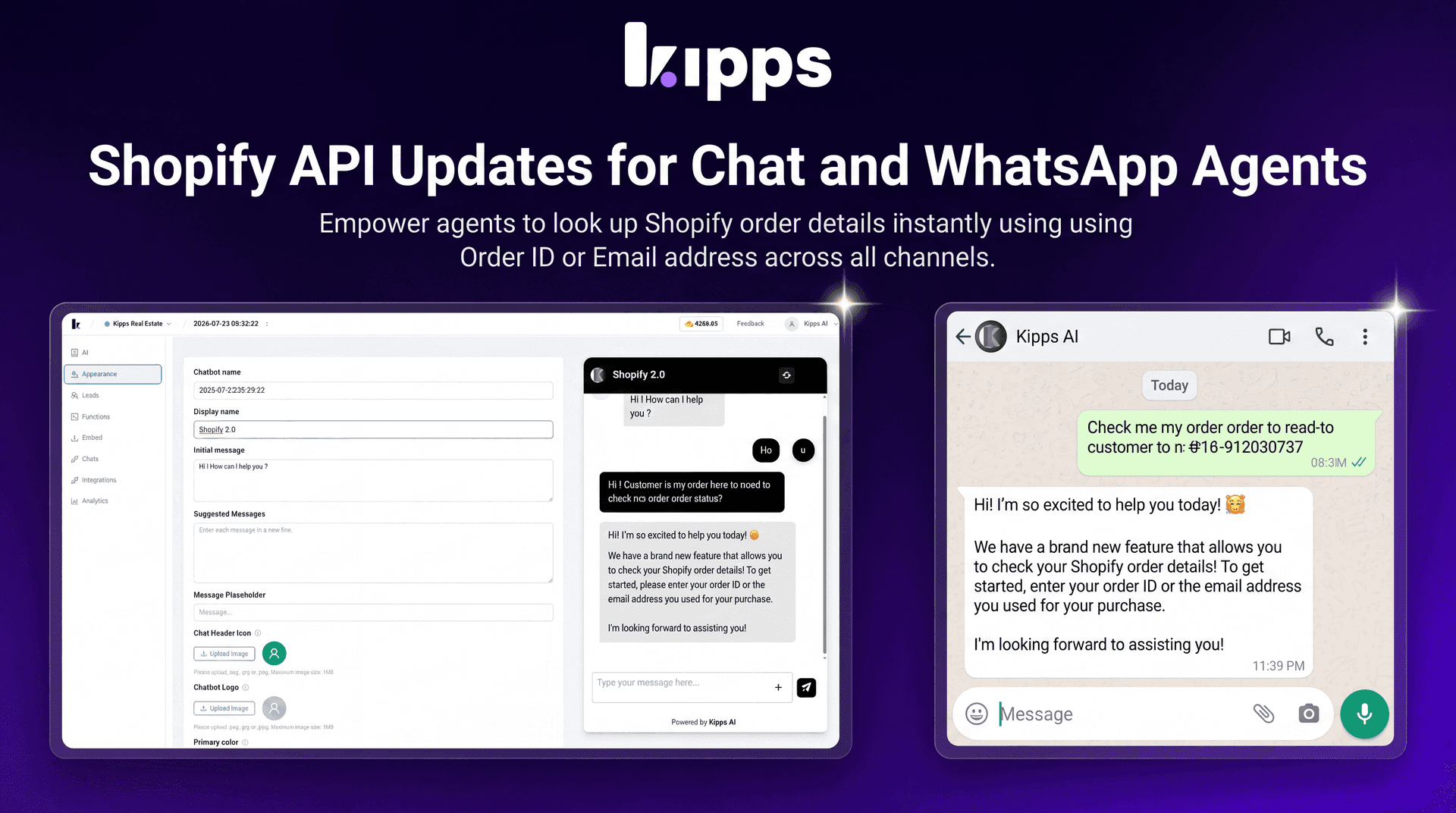 Shopify API Updates for Chat and WhatsApp Agents