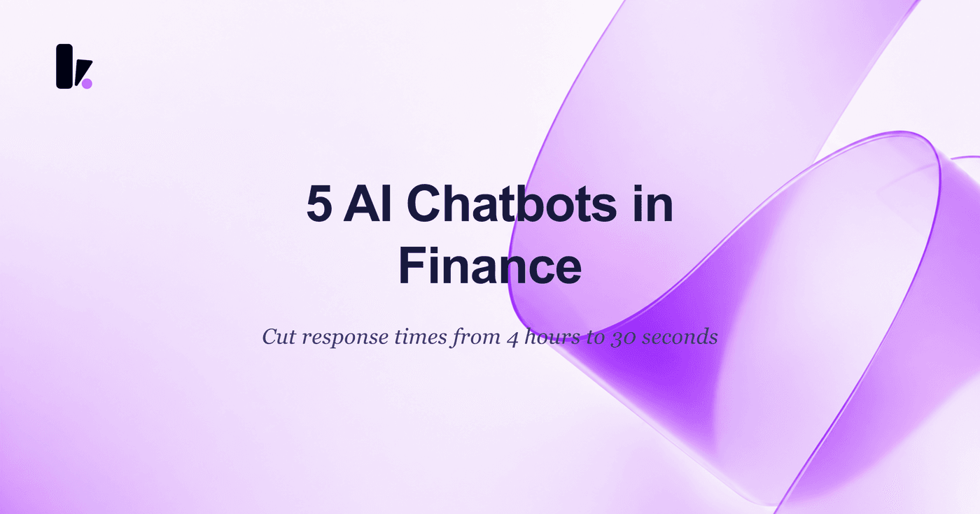 AI Chatbots in Finance & Insurance: 5 Key Applications