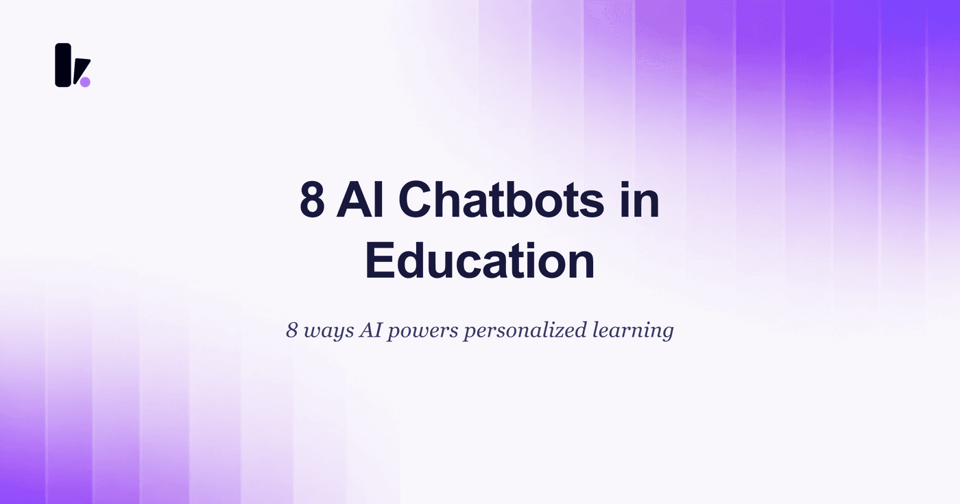 Empowering Education: 8 Effective Applications of AI Chat Agents