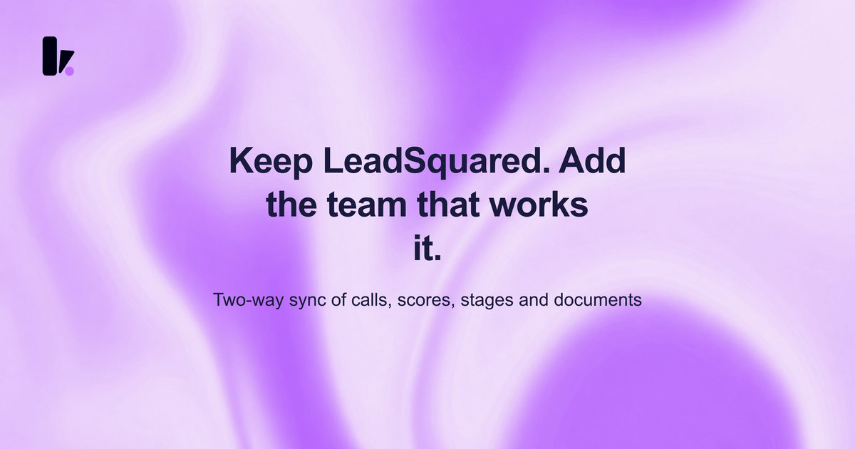 AI Calling for LeadSquared Users: Add an AI Admission Team | Kipps.AI