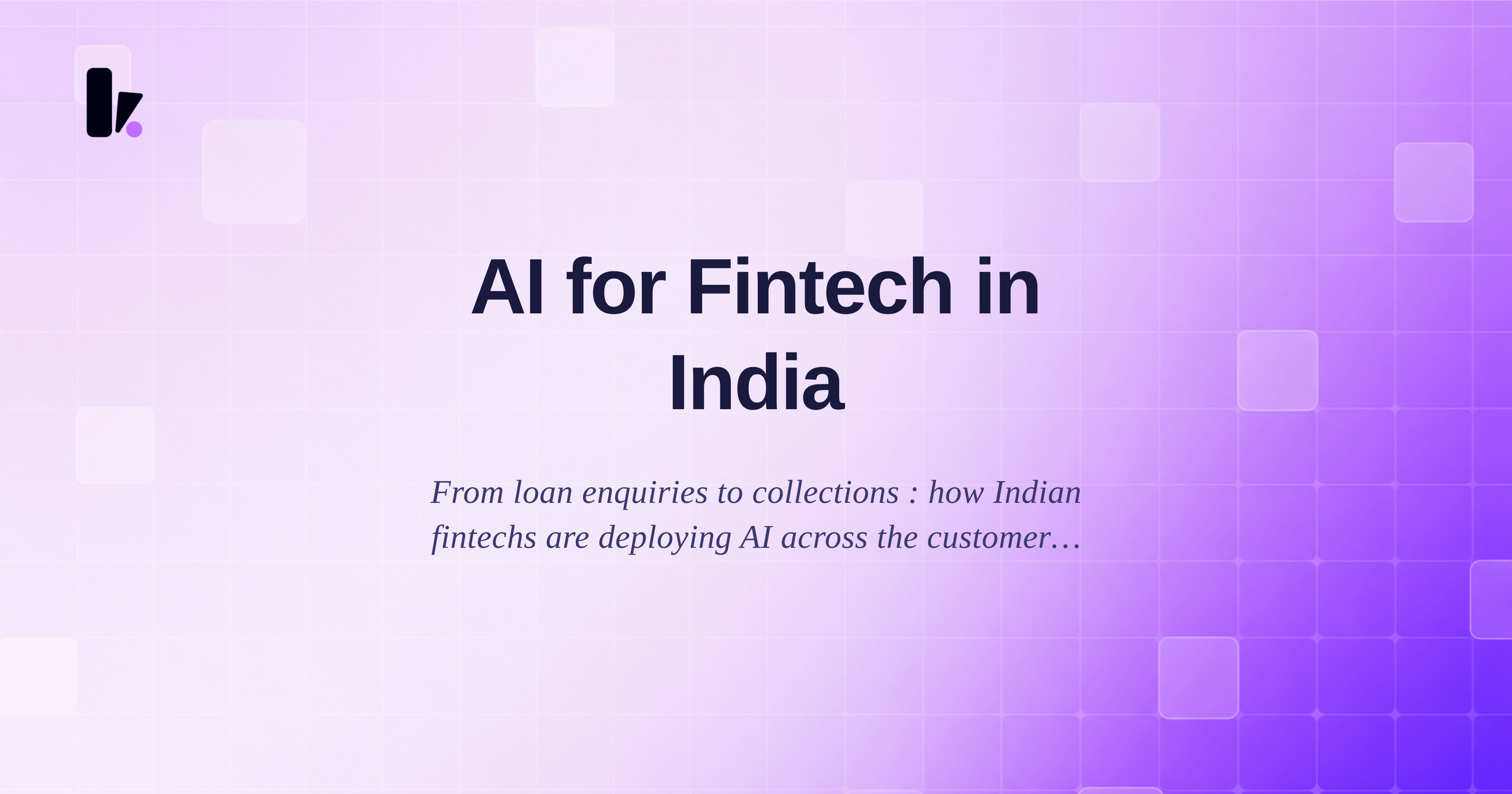 AI for Fintech in India: How NBFCs and Fintechs Are Using AI to Grow Faster