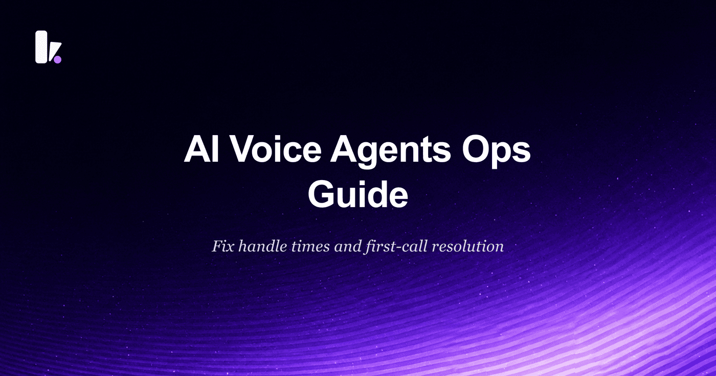 AI Voice Agents: An Ops Guide to Better Customer Service