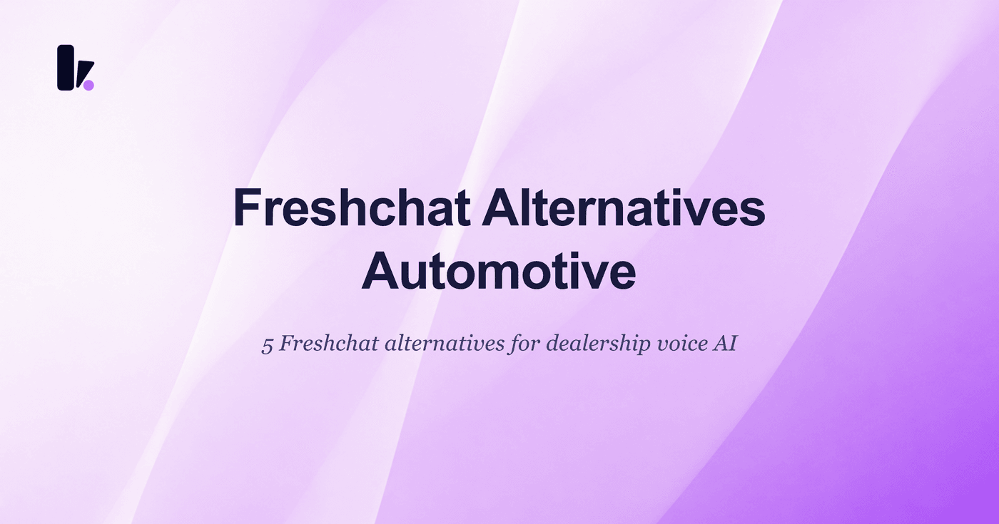 5 Best Freshchat Alternatives for Automotive Voice AI Sales