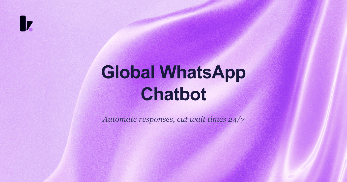 AI WhatsApp Chatbot for Global Customer Service