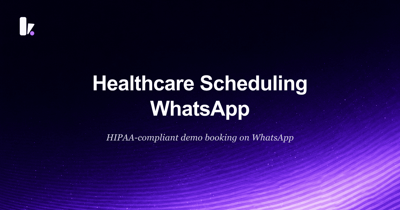 Automate Healthcare Scheduling with an AI WhatsApp Agent