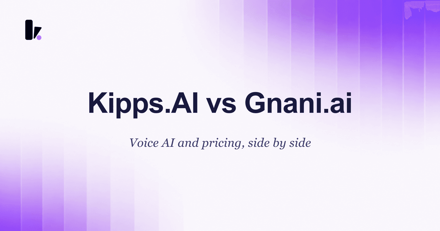 Kipps.AI vs Gnani.ai: The 2024 AI Agent Comparison