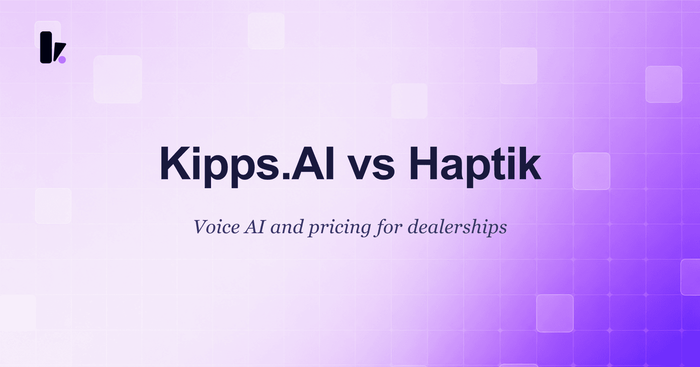 Kipps.AI vs Haptik: A 2024 Comparison for Automotive Dealerships