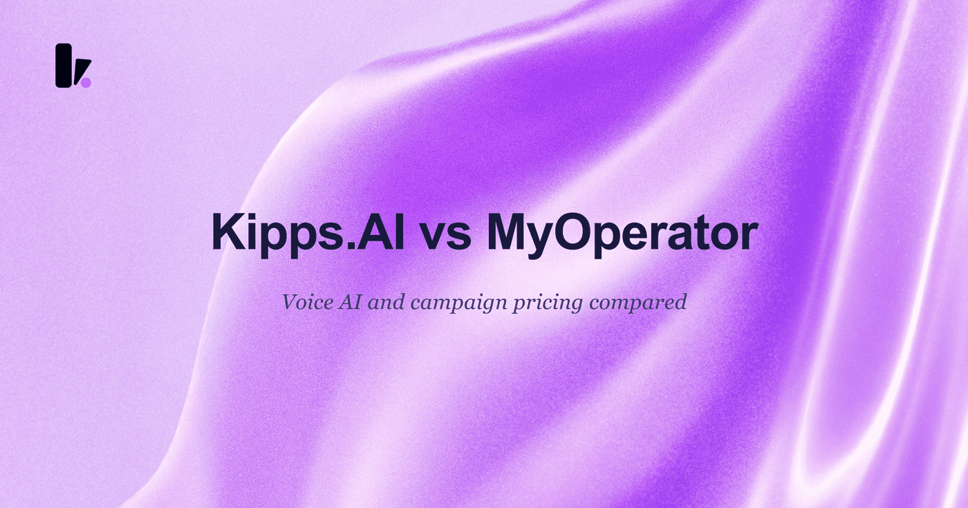 Kipps.AI vs MyOperator: Which AI Agent Platform Is Right?