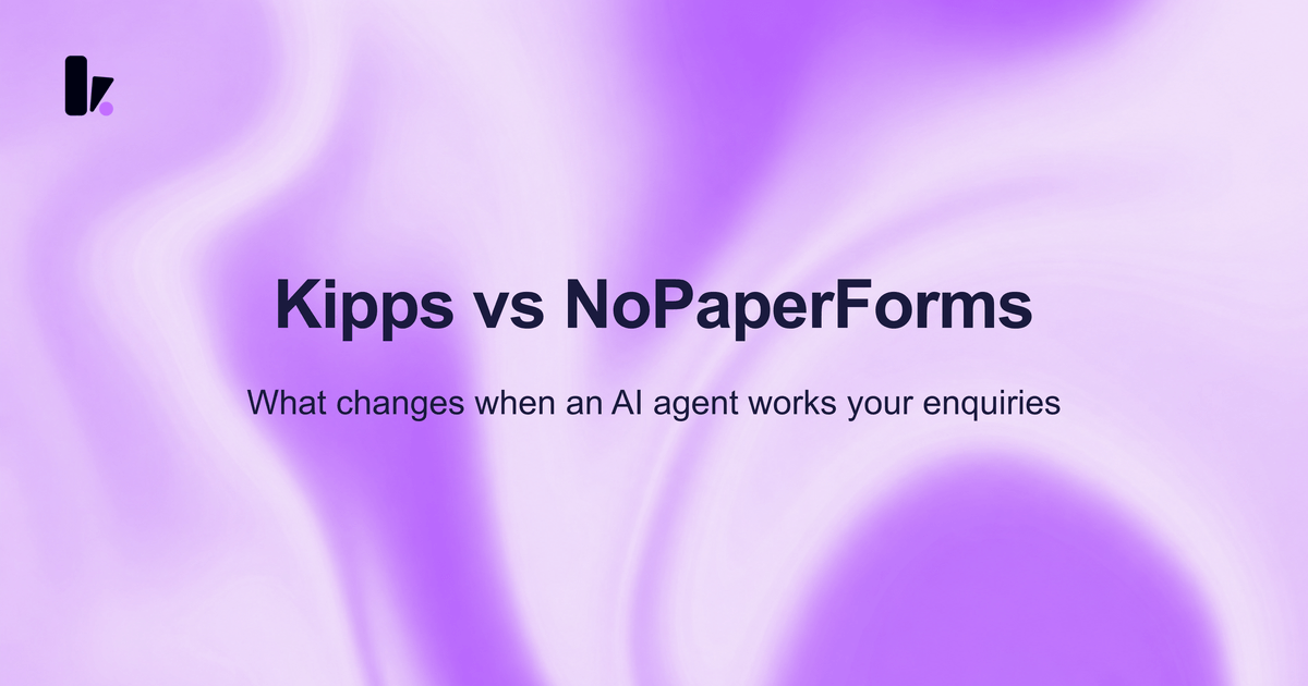 Kipps vs NoPaperForms: AI Admission Agent Comparison | Kipps.AI