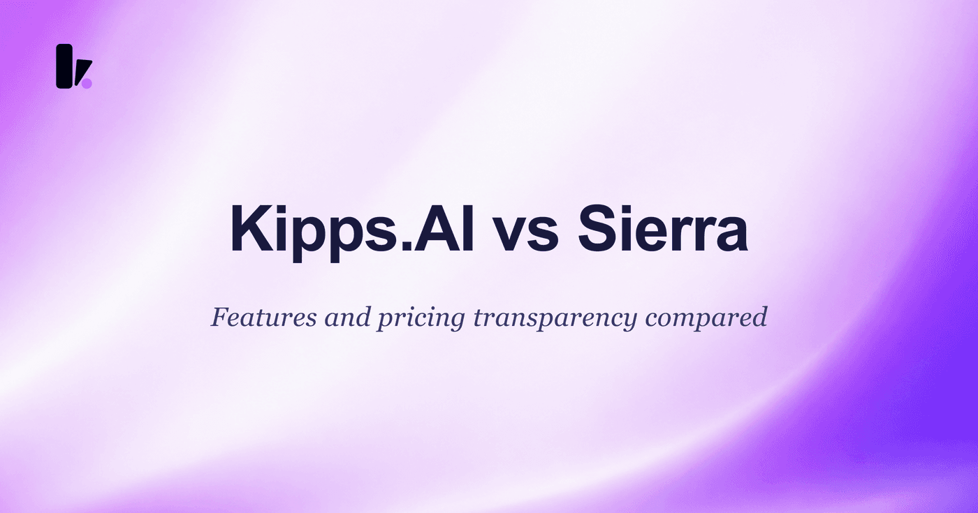 Kipps.AI vs Sierra: Which AI Agent Platform Is Right for You?