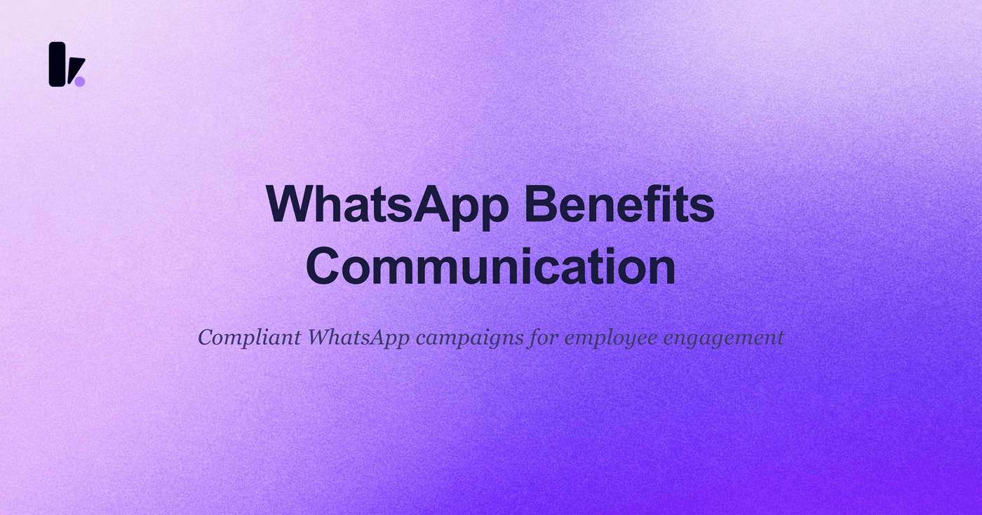 HR Guide: Using WhatsApp for Benefits Communication