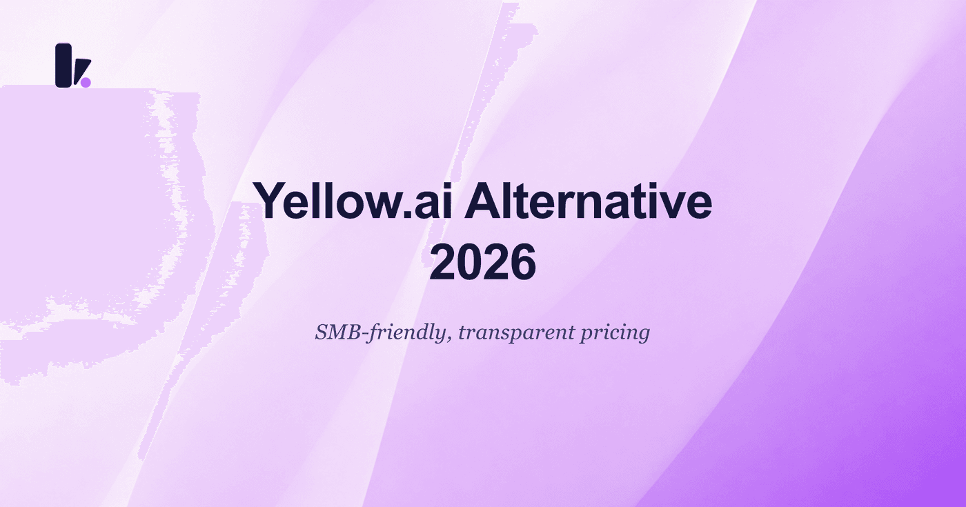 Yellow.ai Alternative for SMB-Friendly Pricing in 2026