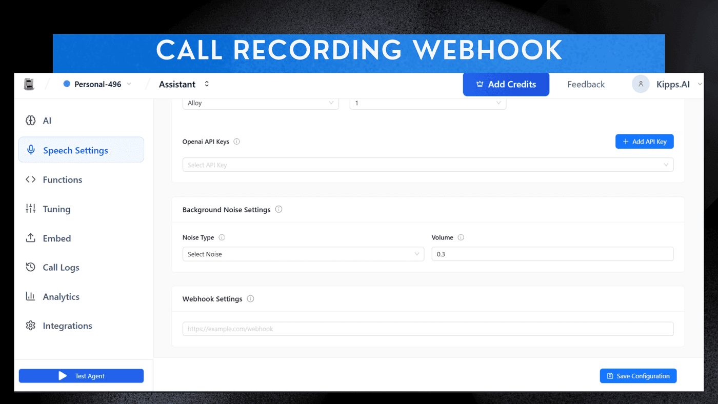  Call Recording Webhook