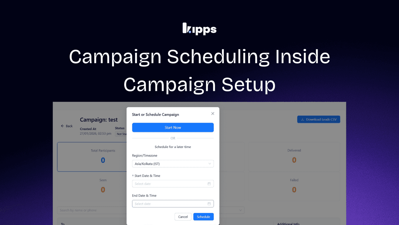 Easier and Faster way to Campaign Schedule