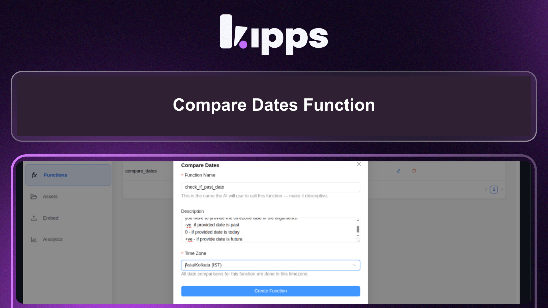 Compare Dates Function