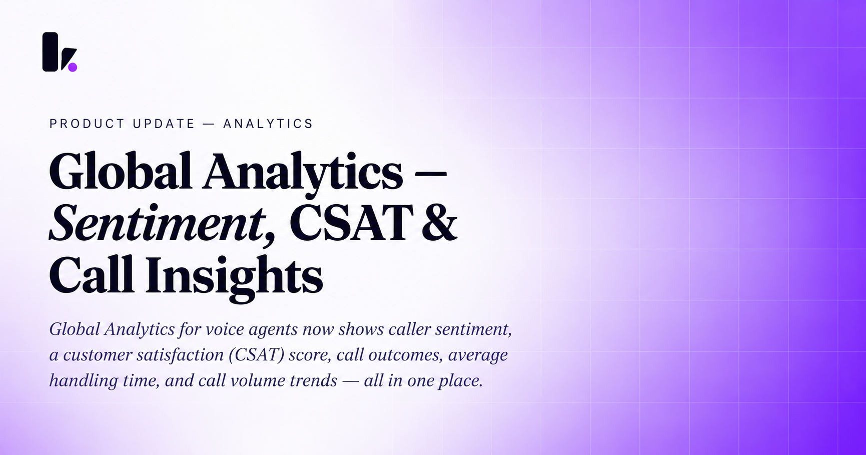 Global Analytics — Sentiment, CSAT & Call Insights