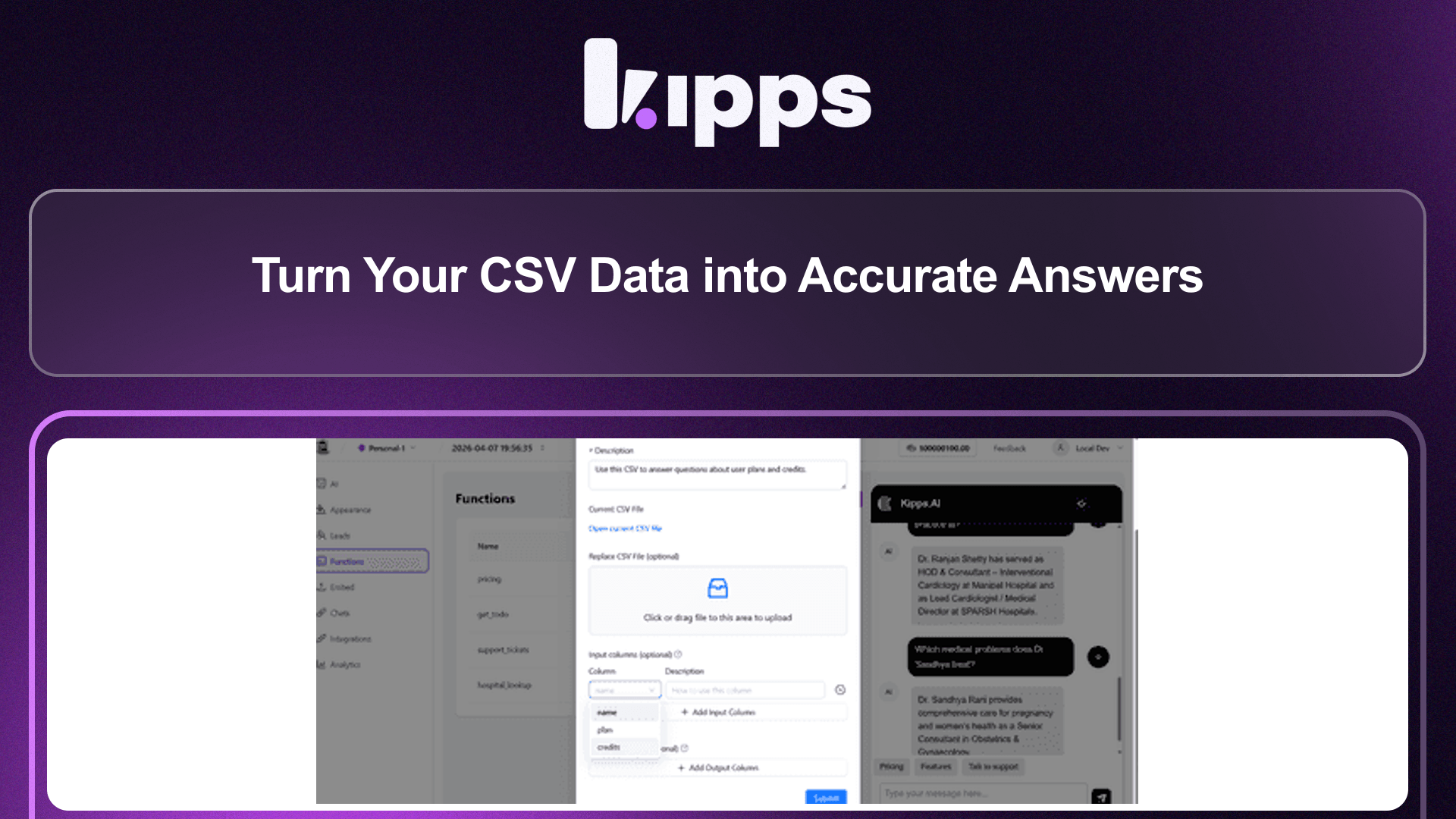Turn Your CSV Data into Accurate Answers 