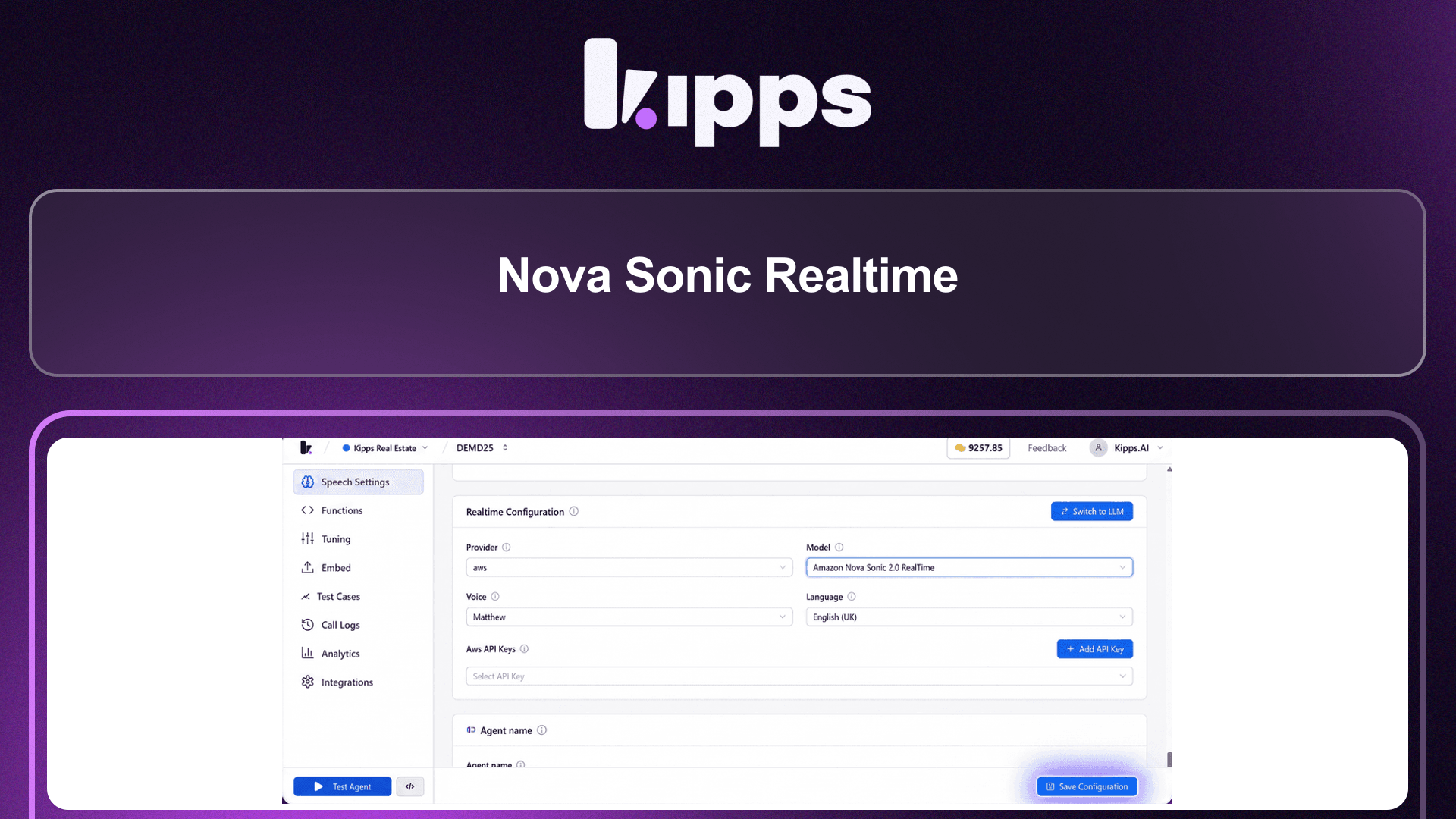 Nova Sonic Realtime