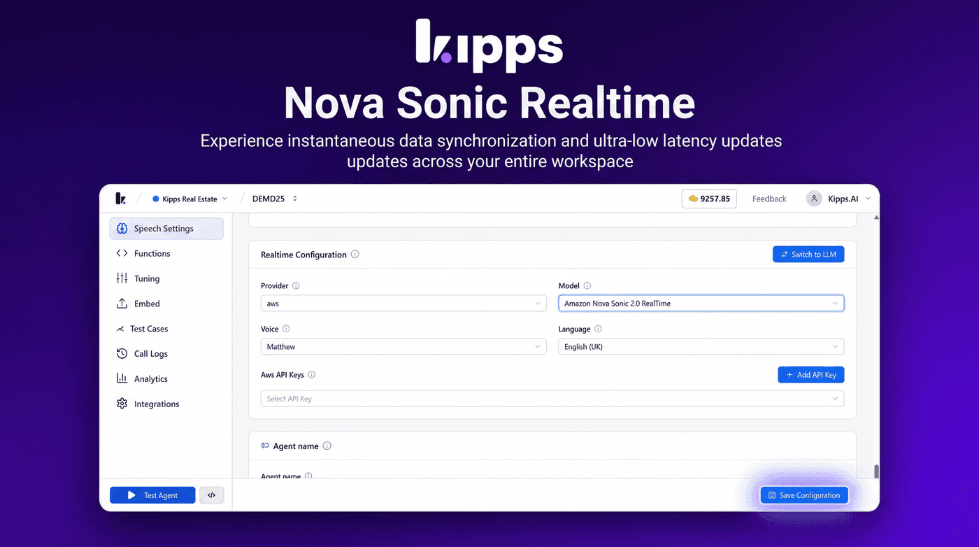 Nova Sonic Realtime