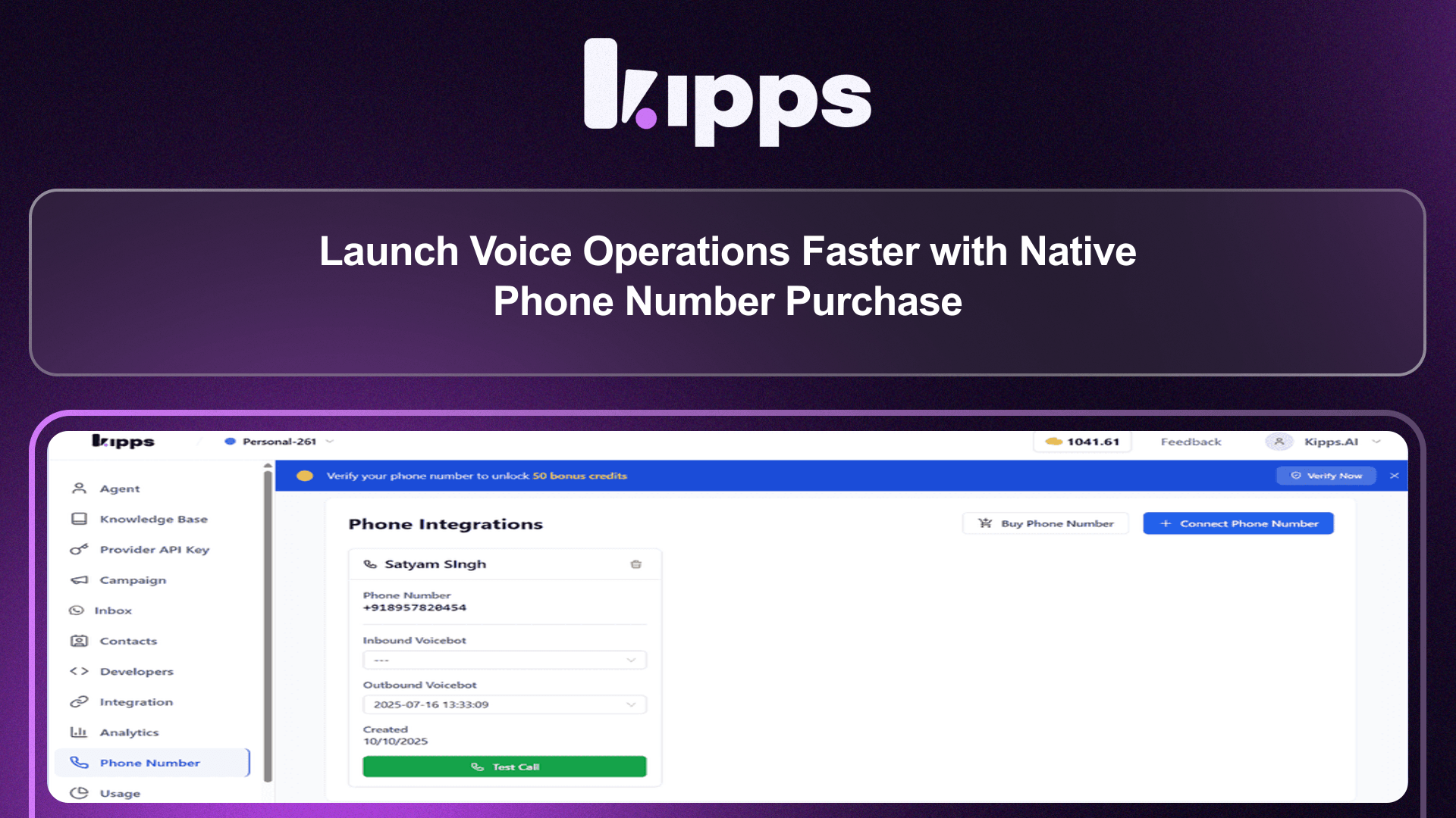 Launch Voice Operations Faster with Native Phone Number Purchase