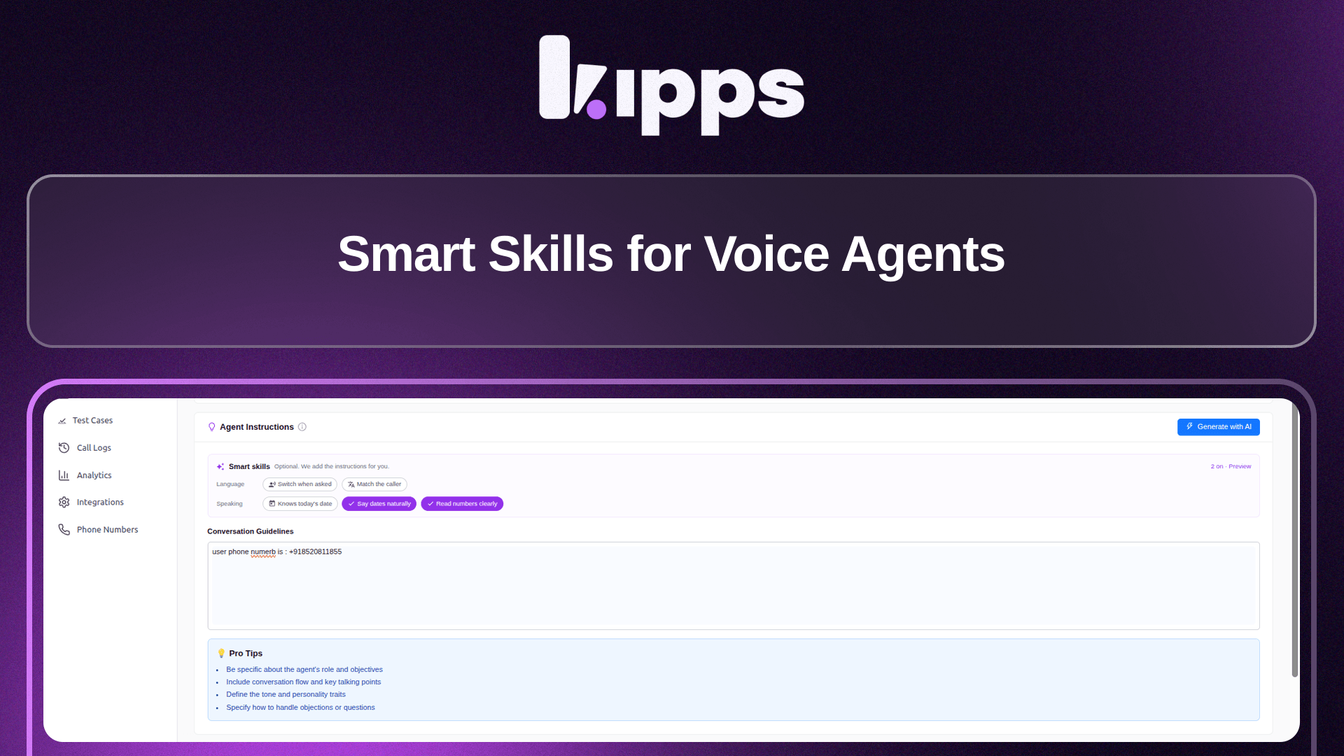 Smart Skills for Voice Agents