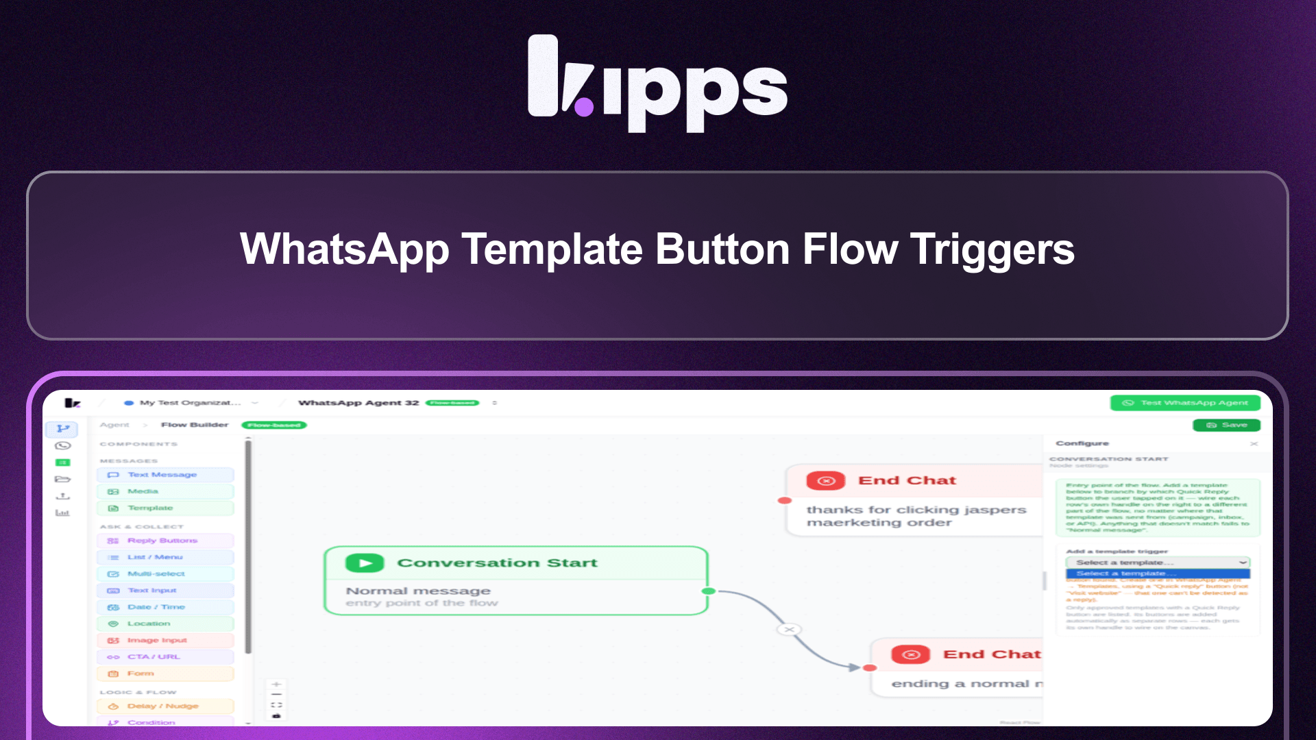 WhatsApp Template Button Flow Triggers